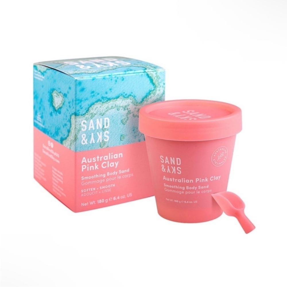 Sand & Sky Australian Pink Clay Smoothing Body Sand Scrub 6.4 oz NEW